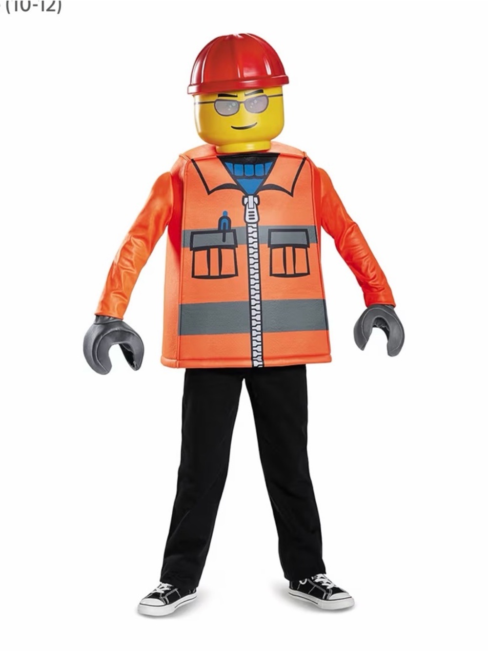 VGUC LEGO Construction Worker Costume Sz L (10/12)